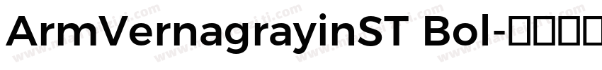 ArmVernagrayinST Bol字体转换